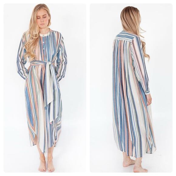 Matta Multicolor Striped Midi Dress - Picture 2 of 8